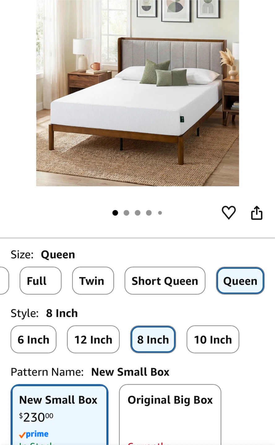 Queen size memory foam mattress - photo 2