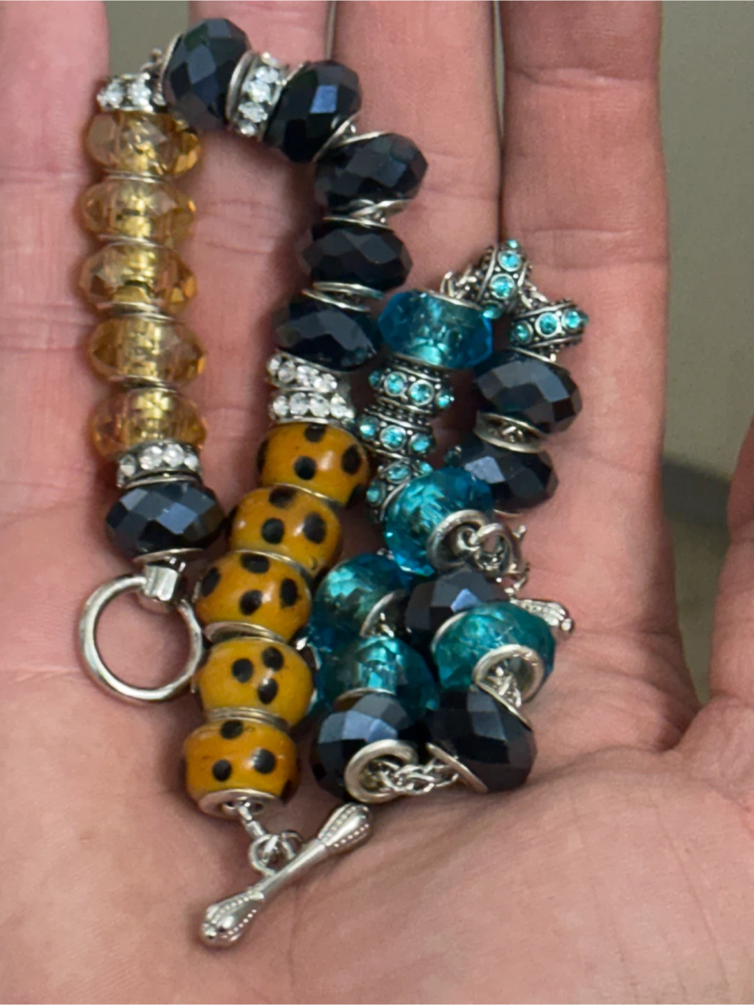 2 charm bracelets some stamped 925