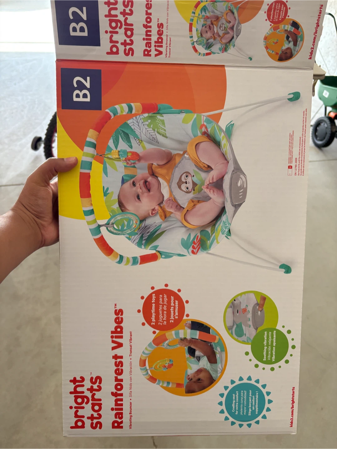 Bright Starts Rainforest Vibes Vibrating Bouncer - photo 4