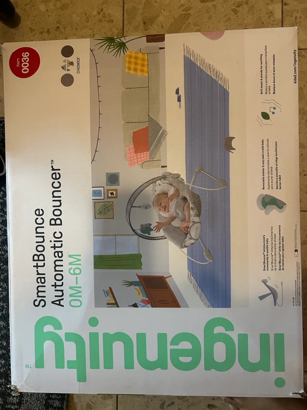 Ingenuity SmartBounce Automatic Bouncer 0M-6M