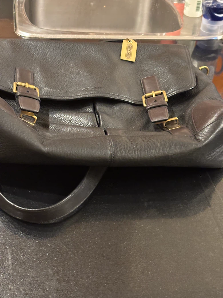 Coach Leather Messenger Bag - photo 2