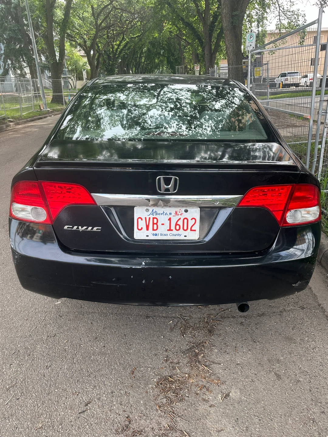 Black Honda Civic Sedan 2010 rebuilt - photo 3