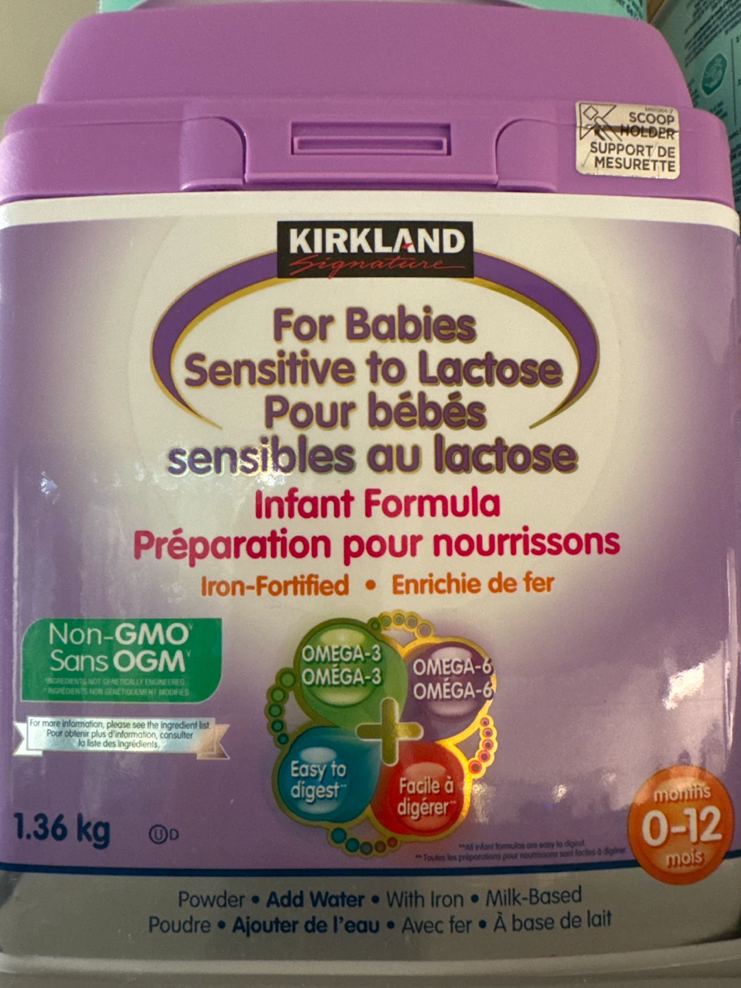 Kirkland Signature Sensitive to Lactose Infant Formula 1.36 kg