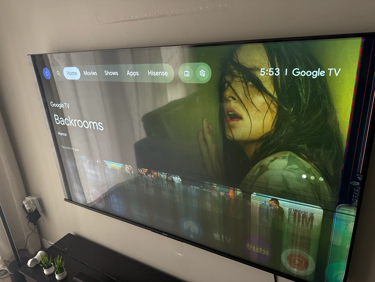 65 inch Hisense Google TV - Smart TV 4K FFM