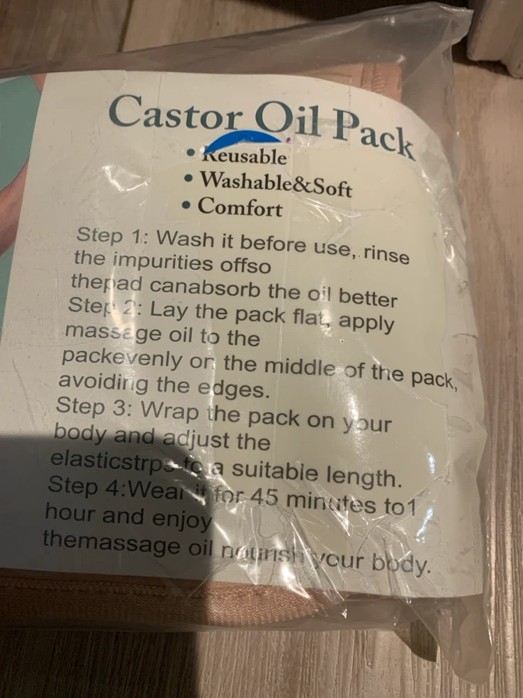 Castor Oil Pack - Reusable, Washable & Soft - photo 2