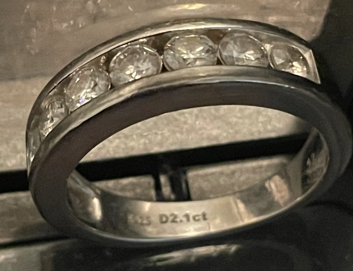 Sterling Silver Moissanite Ring