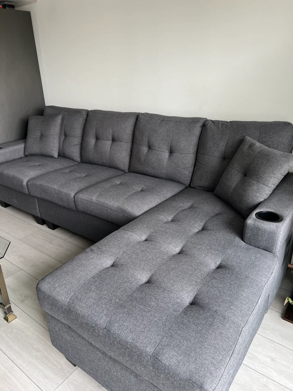 Modern Reversible Sectional Sofa - photo 5