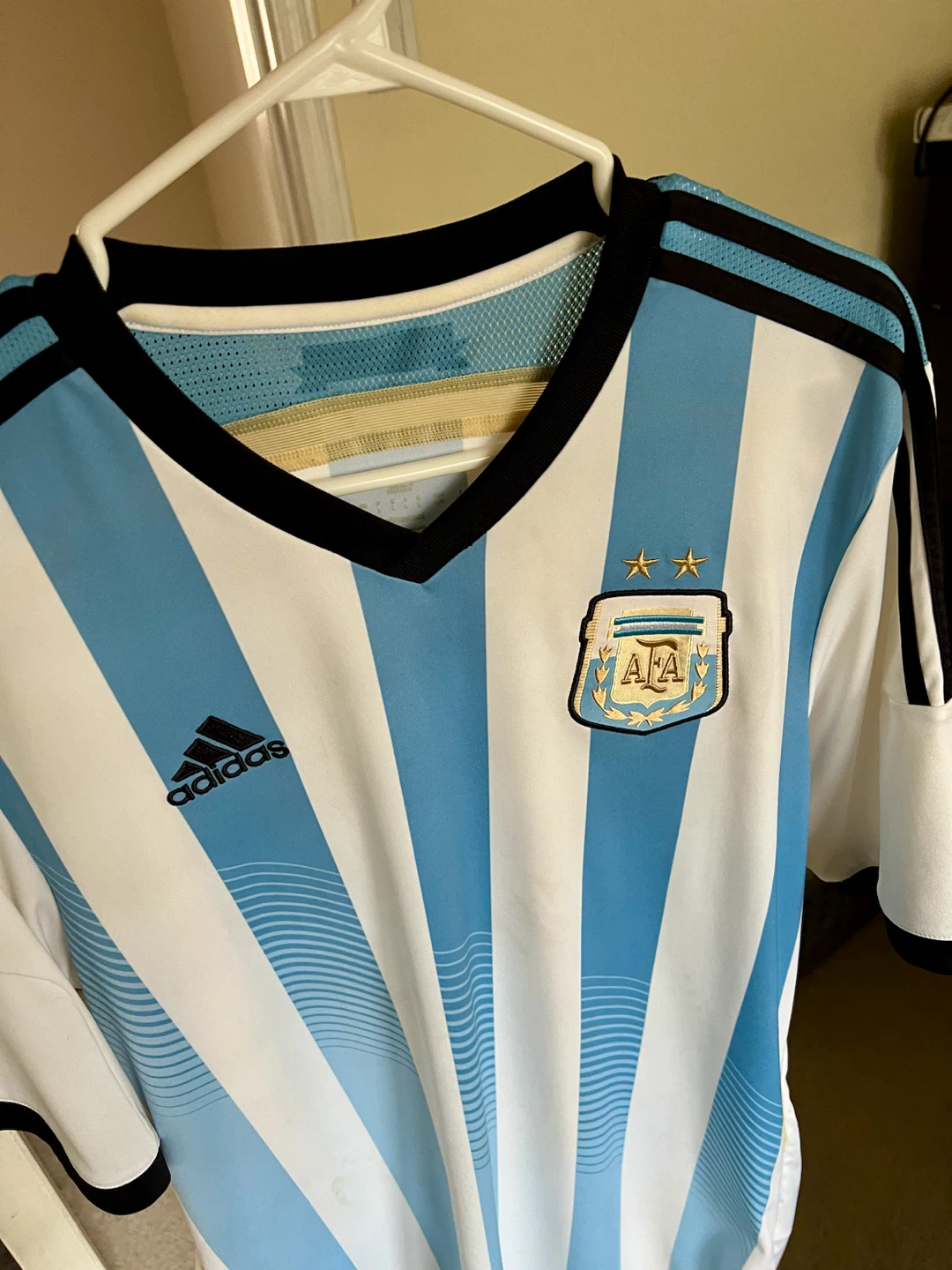 Vintage Adidas Argentina Jersey (2014 World Cup) Size Large