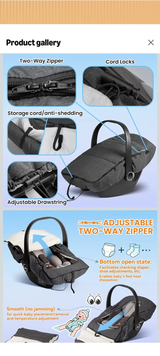 Bemeece Baby Stroller Bunting Bag - photo 3