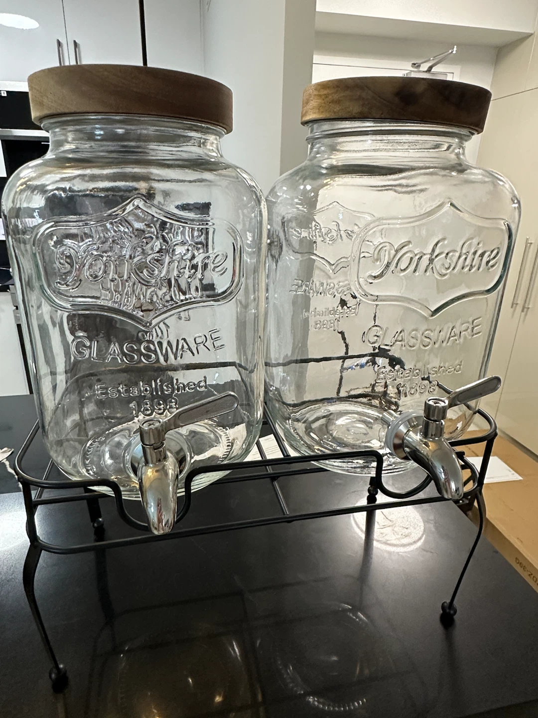 Yorkshire Glassware Drink Dispenser Set with Stand