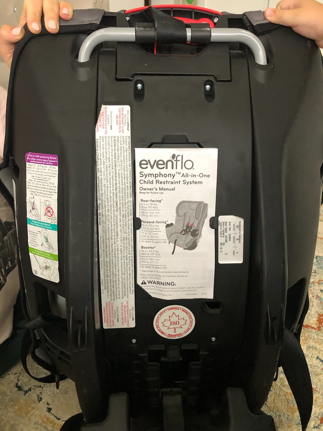 Evenflo Symphony All-in-One Child Restraint System - photo 2
