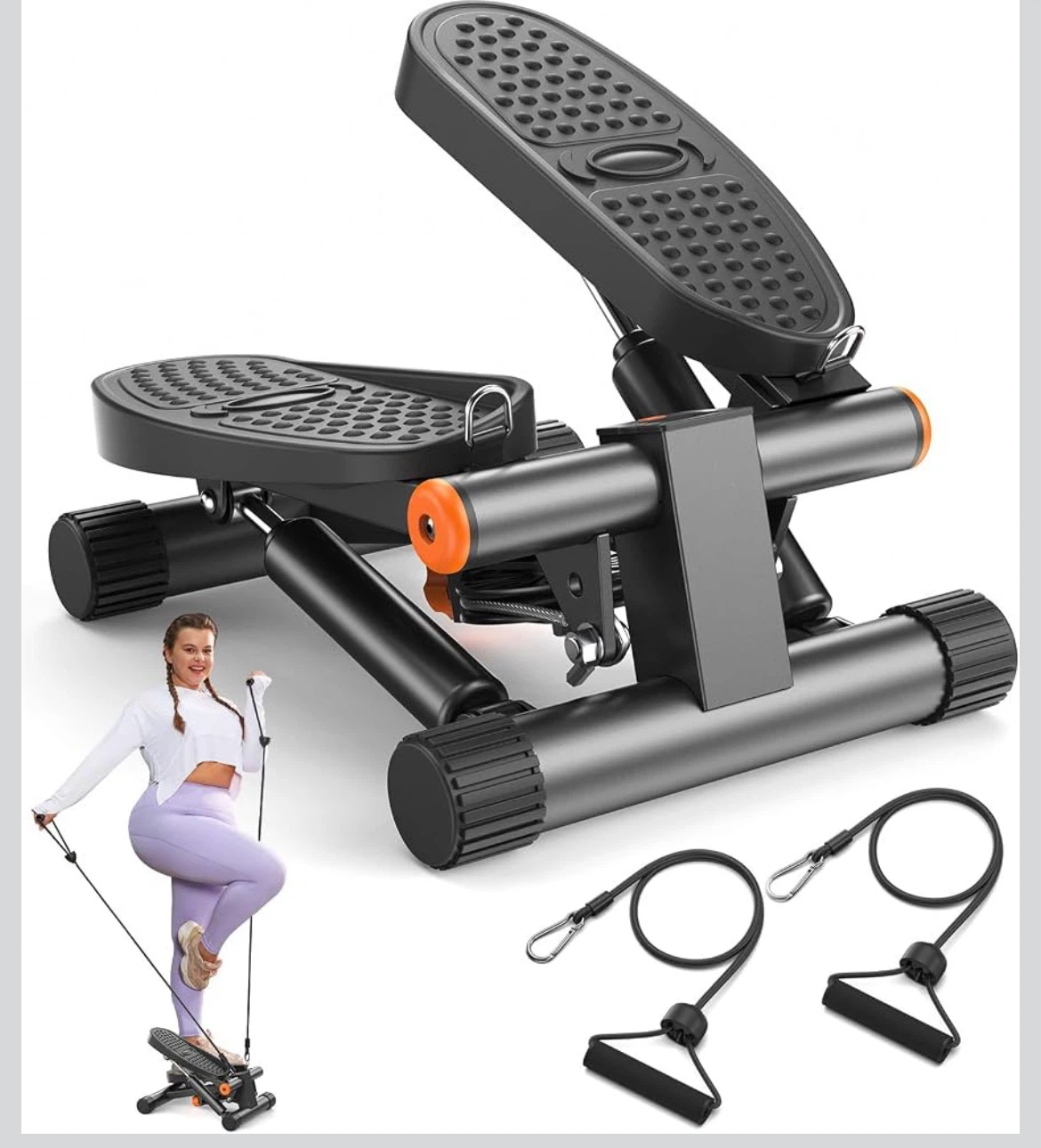 Niceday Mini Stepper with Resistance Bands