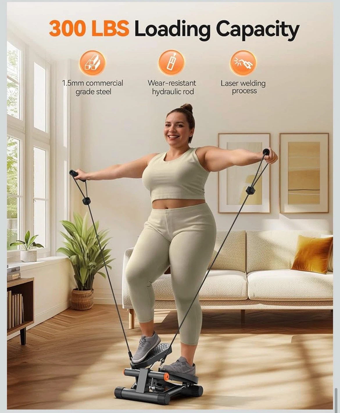 Niceday Mini Stepper with Resistance Bands - photo 2