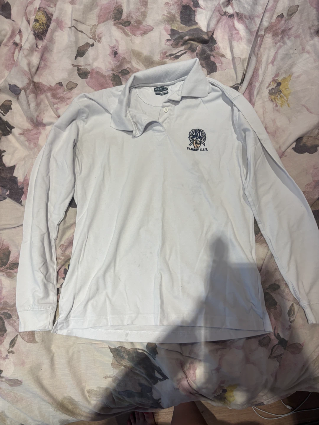 McCarthy White Uniform Tops