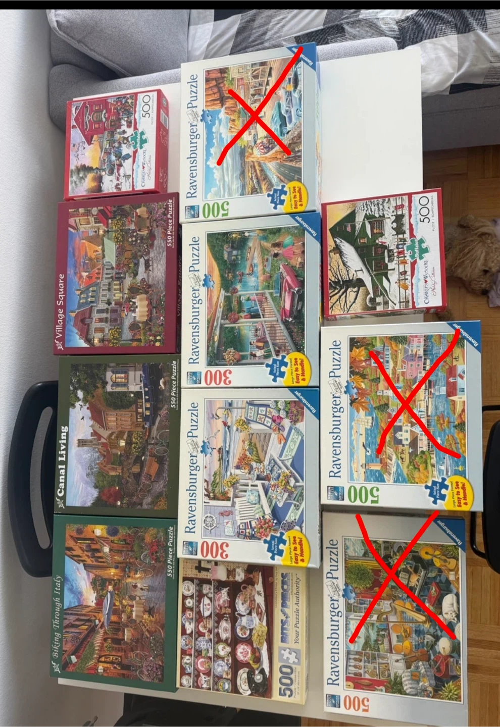 Ravensburger & Other Puzzles - 500 & 550 Pieces