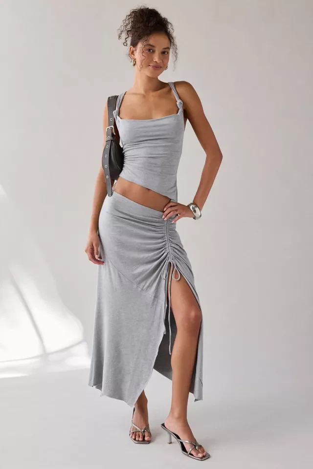 Grey skirt and top set