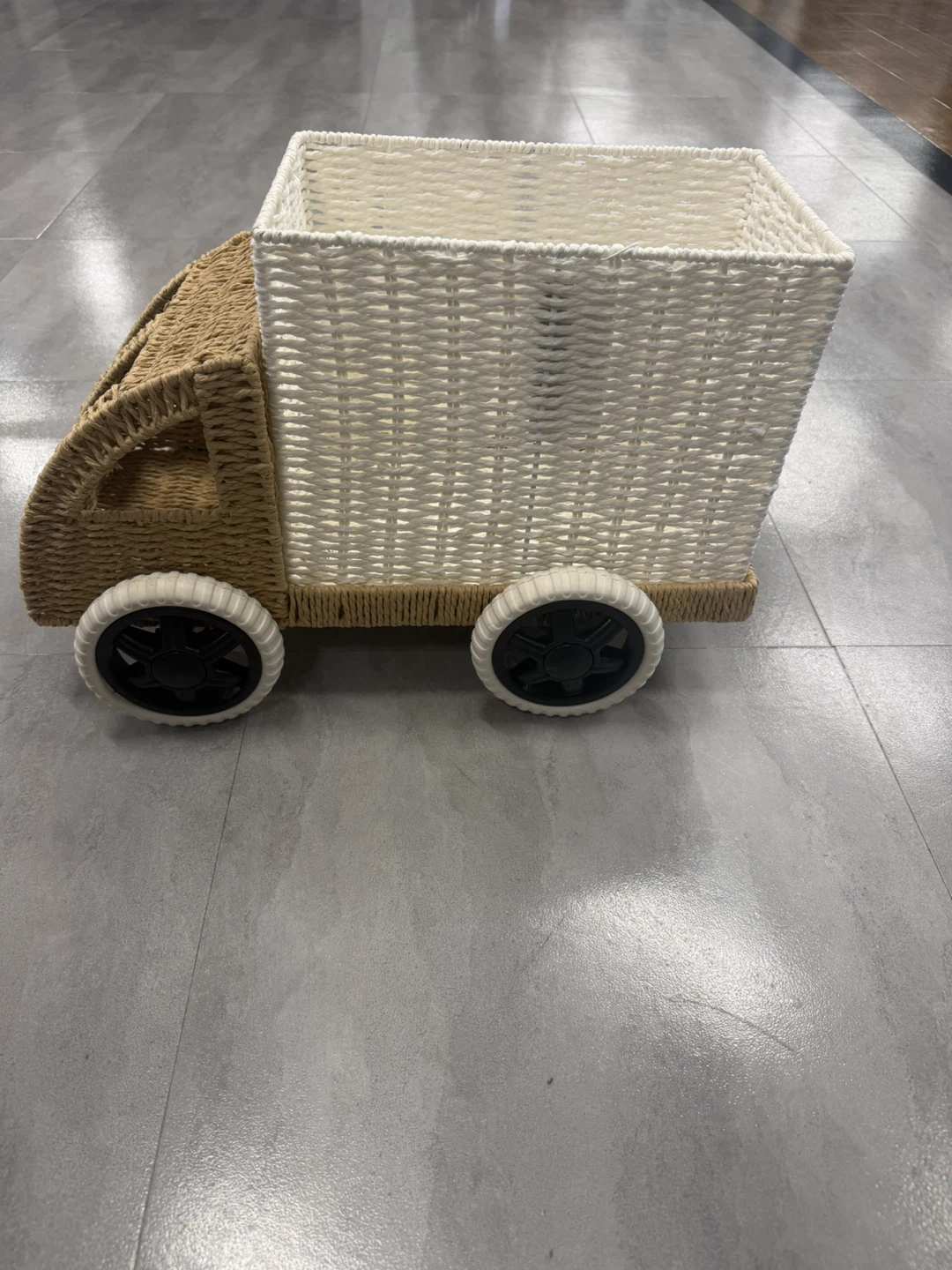 Wicker Truck Toy Storage Basket