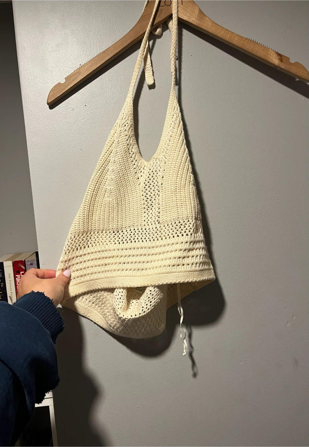 Cream Crochet Halter Top - photo 2