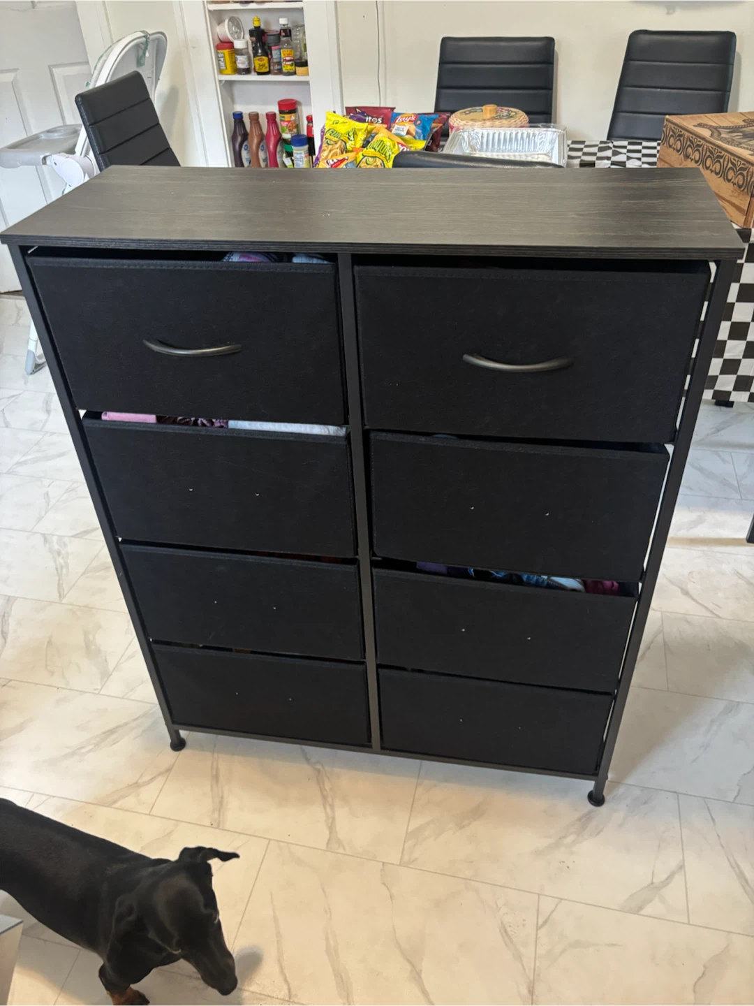 Black 8-Drawer Dresser - photo 2