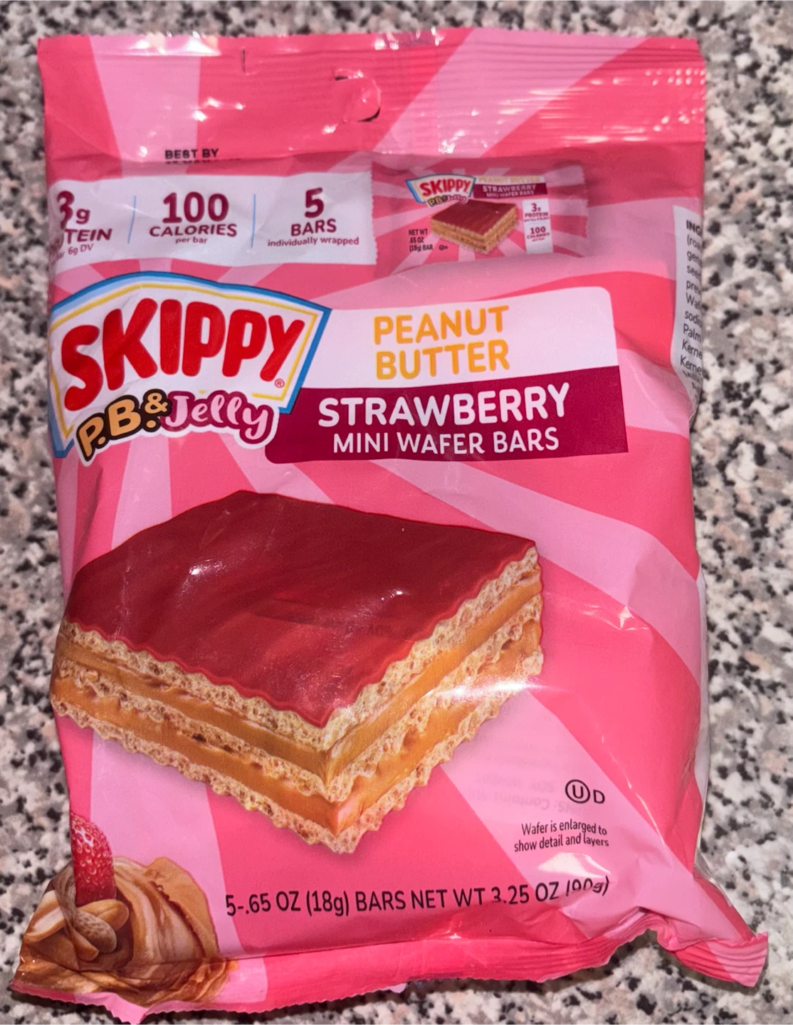 Skippy Peanut Butter Strawberry Mini Wafer Bars - 5 Count