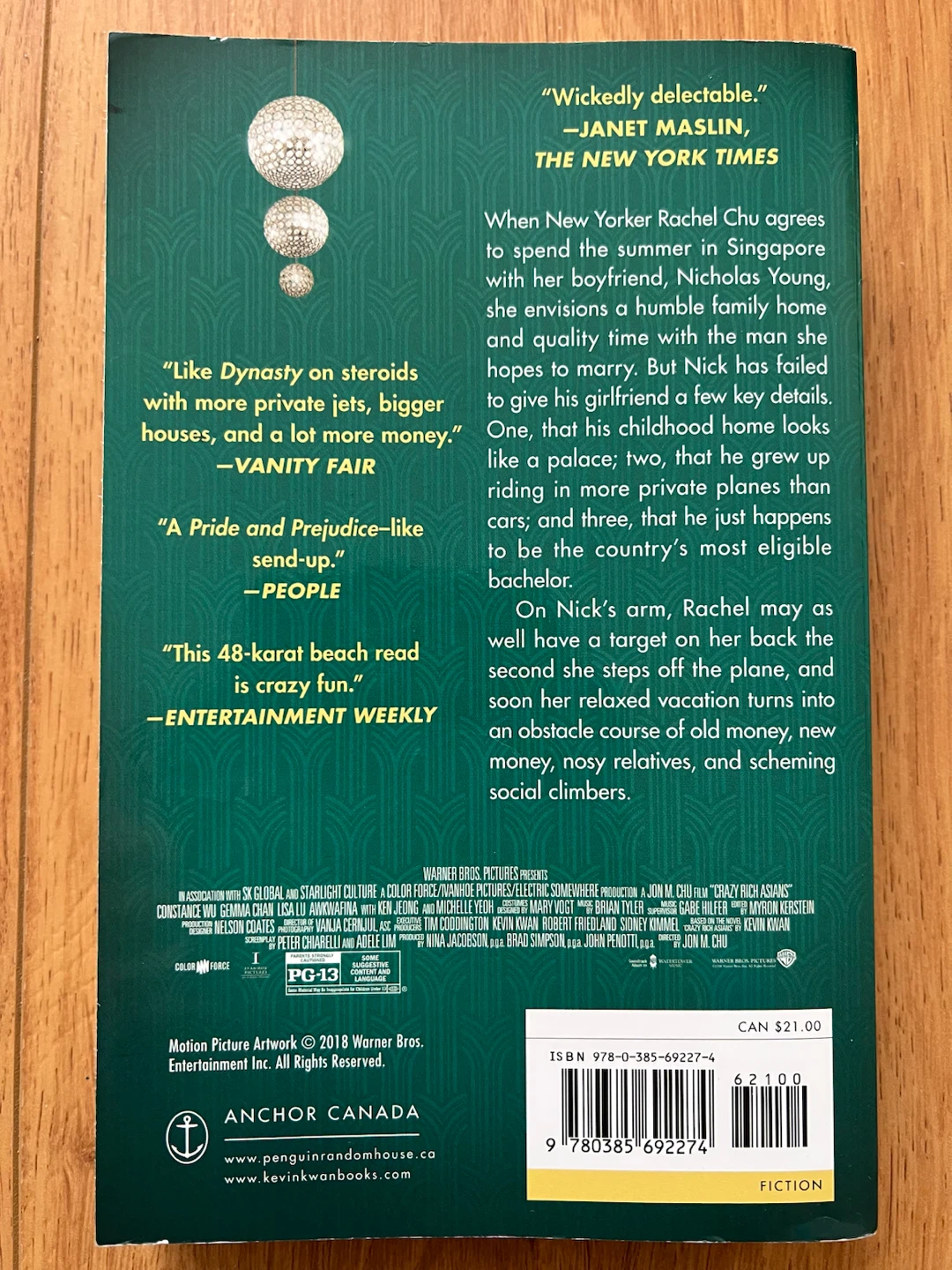 Crazy Rich Asians by Kevin Kwan Paperback Book - photo 2