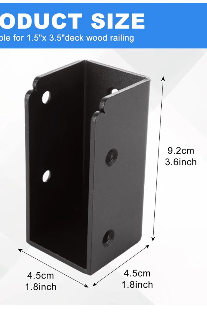 2"x 4" Deck Railing Bracket