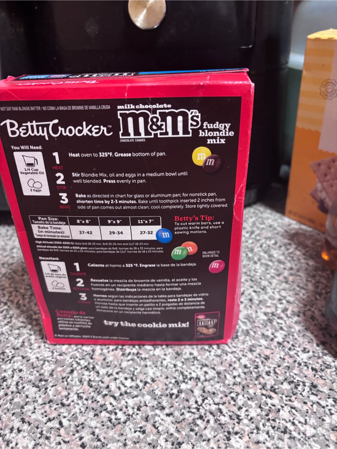 Betty Crocker M&M's Fudge Blondie Mix - photo 3
