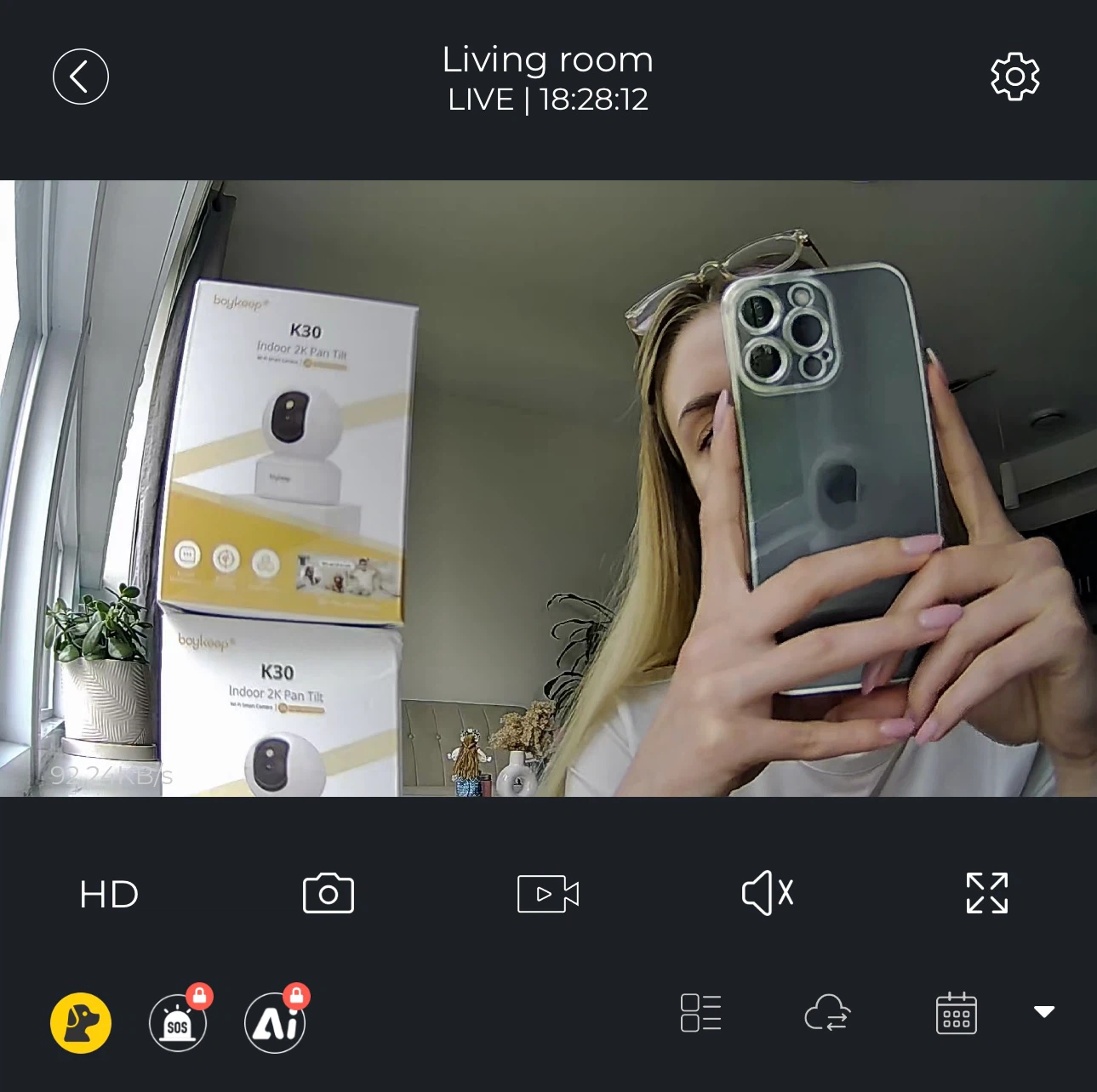 Boykeep K30 Indoor 2K Pan Tilt Wi-Fi Smart Camera - photo 5