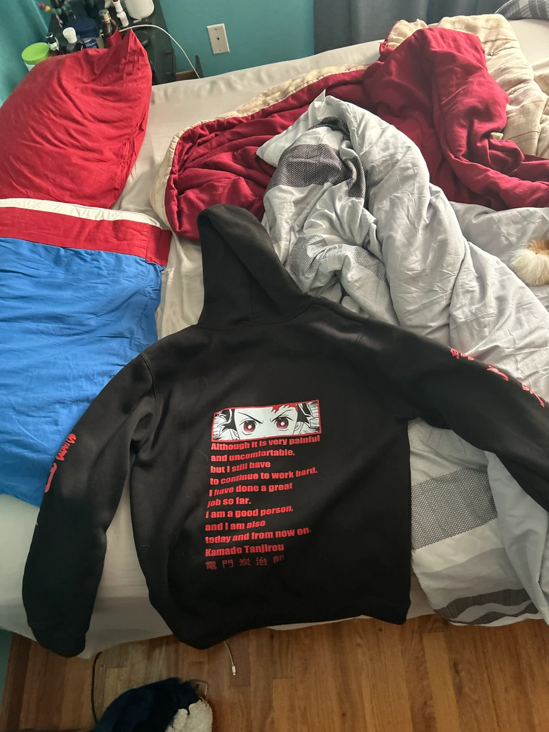 Black Demon Slayer "Kamado Tanjiro" Hoodie - photo 2