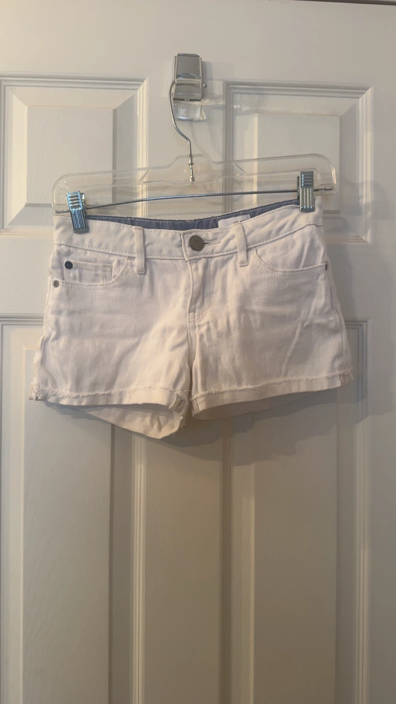 Ambercrombie White Denim Shorts
