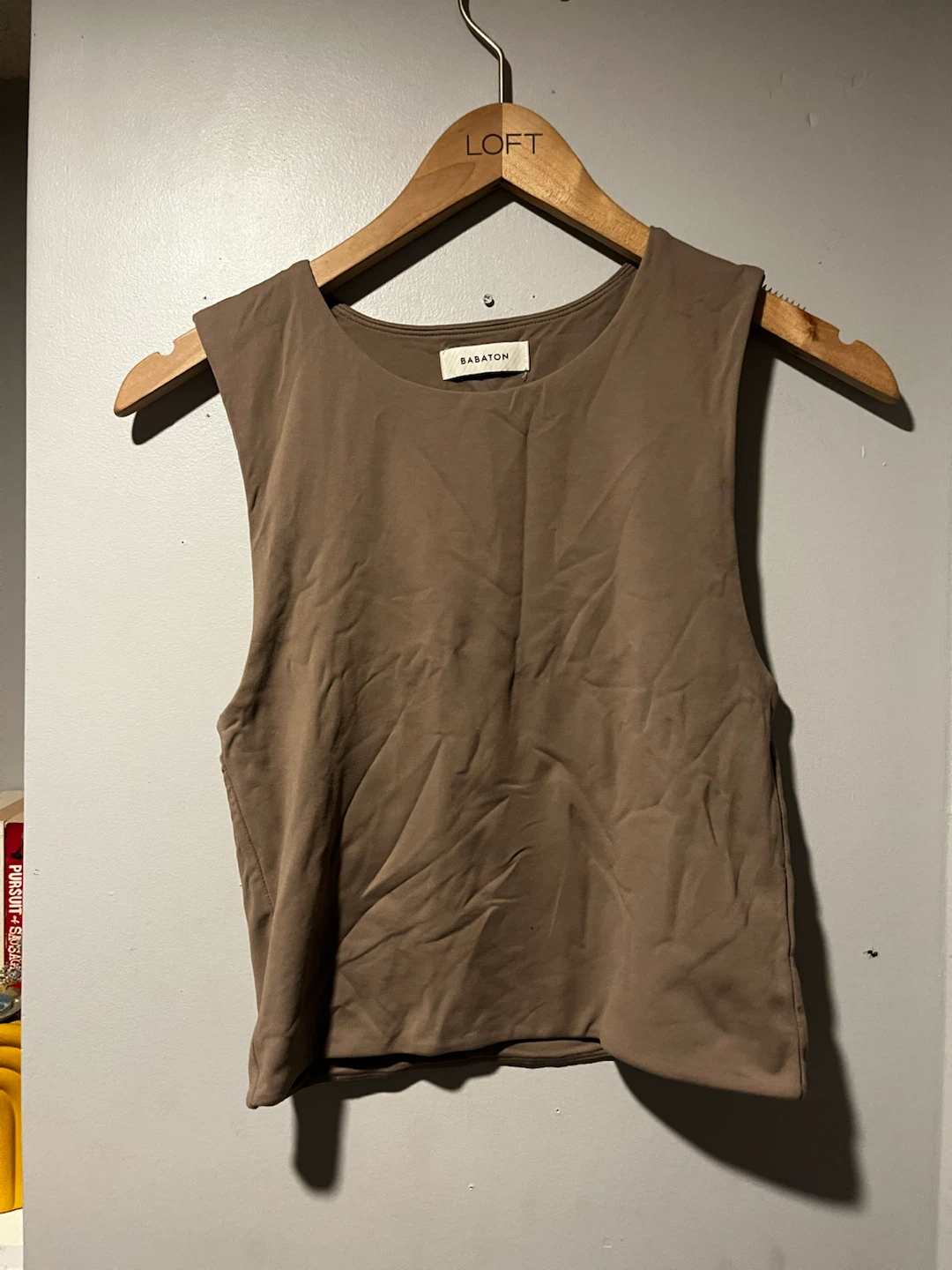 Babaton Brown Sleeveless Tank Top