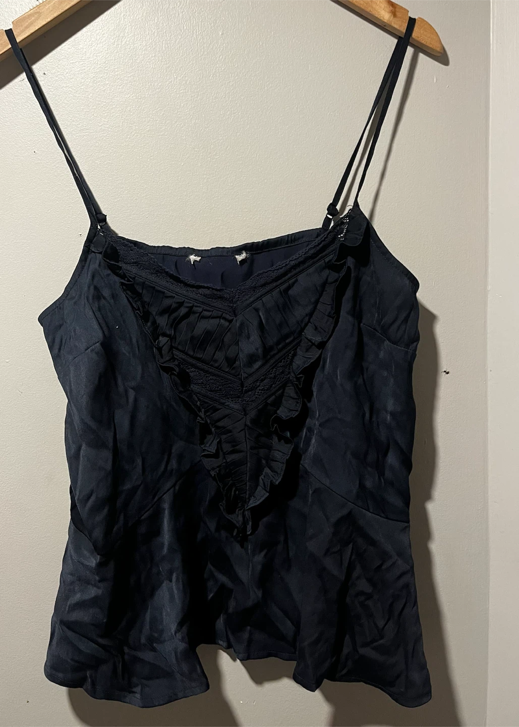Navy Silk Camisole