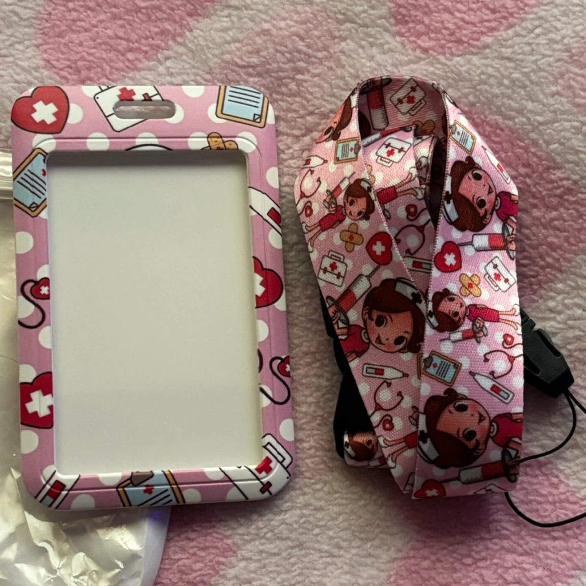 Nurse Themed Badge Holder With Lanyard - photo 3