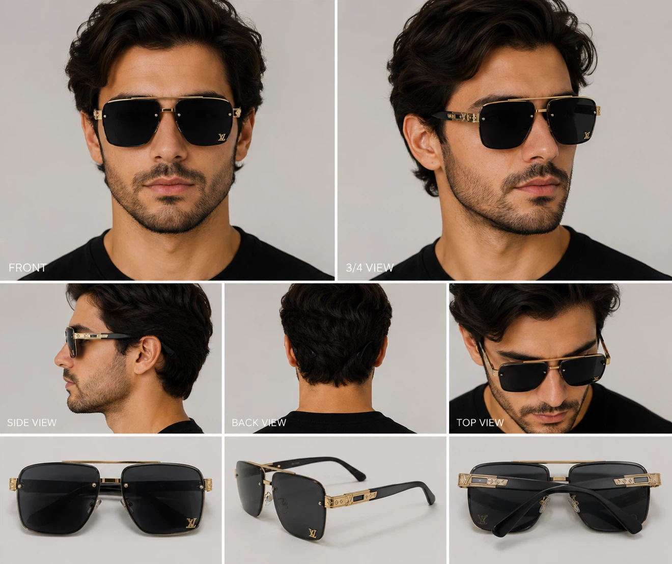 Louis Vuitton Square Sunglasses for unisex