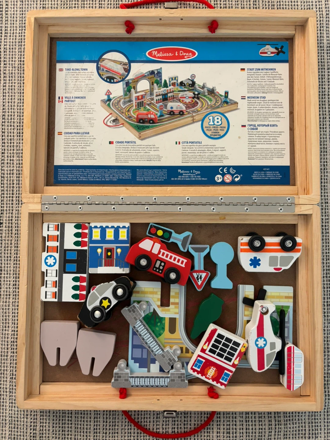 Melissa & Doug Take Along Town Wooden Play Set - photo 3