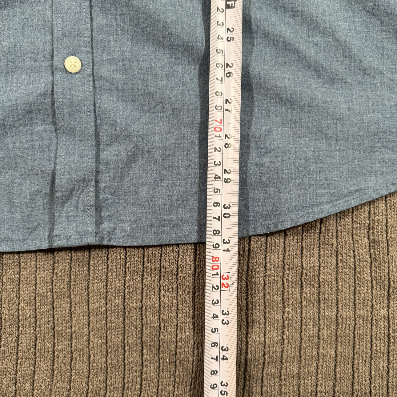 Denver Hayes Men's Chambray Button Down Shirt XL - photo 5