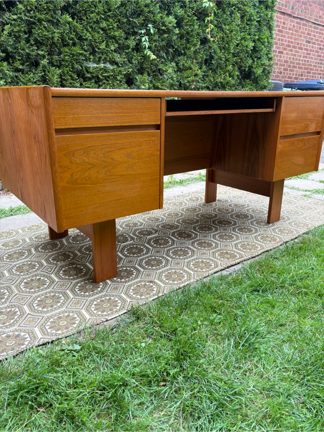 MCM Teak Desk - photo 3