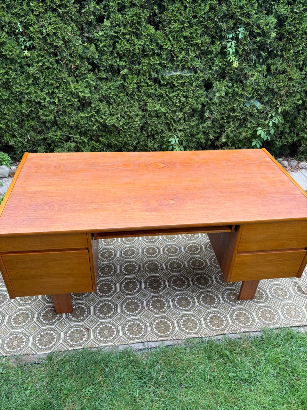 MCM Teak Desk - photo 5