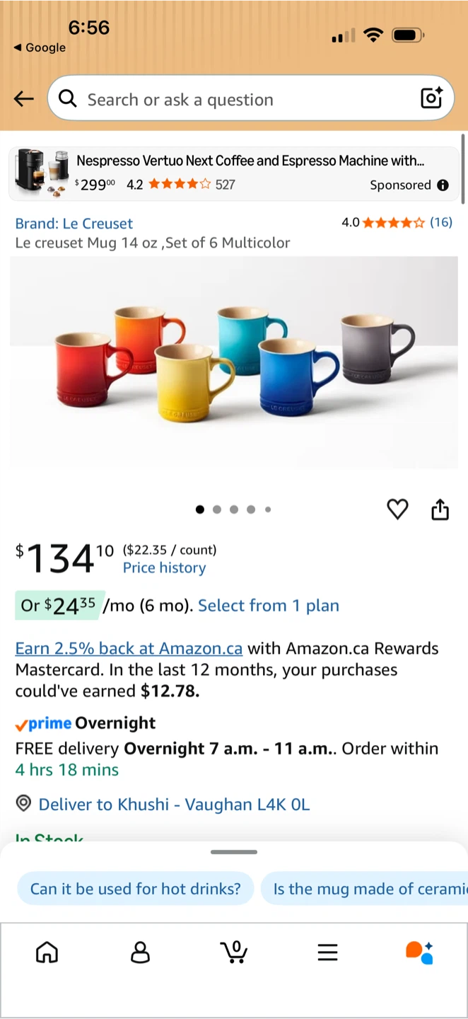 Le Creuset Mug Set/ Coffee Mug  - 6 Multicolor - photo 4