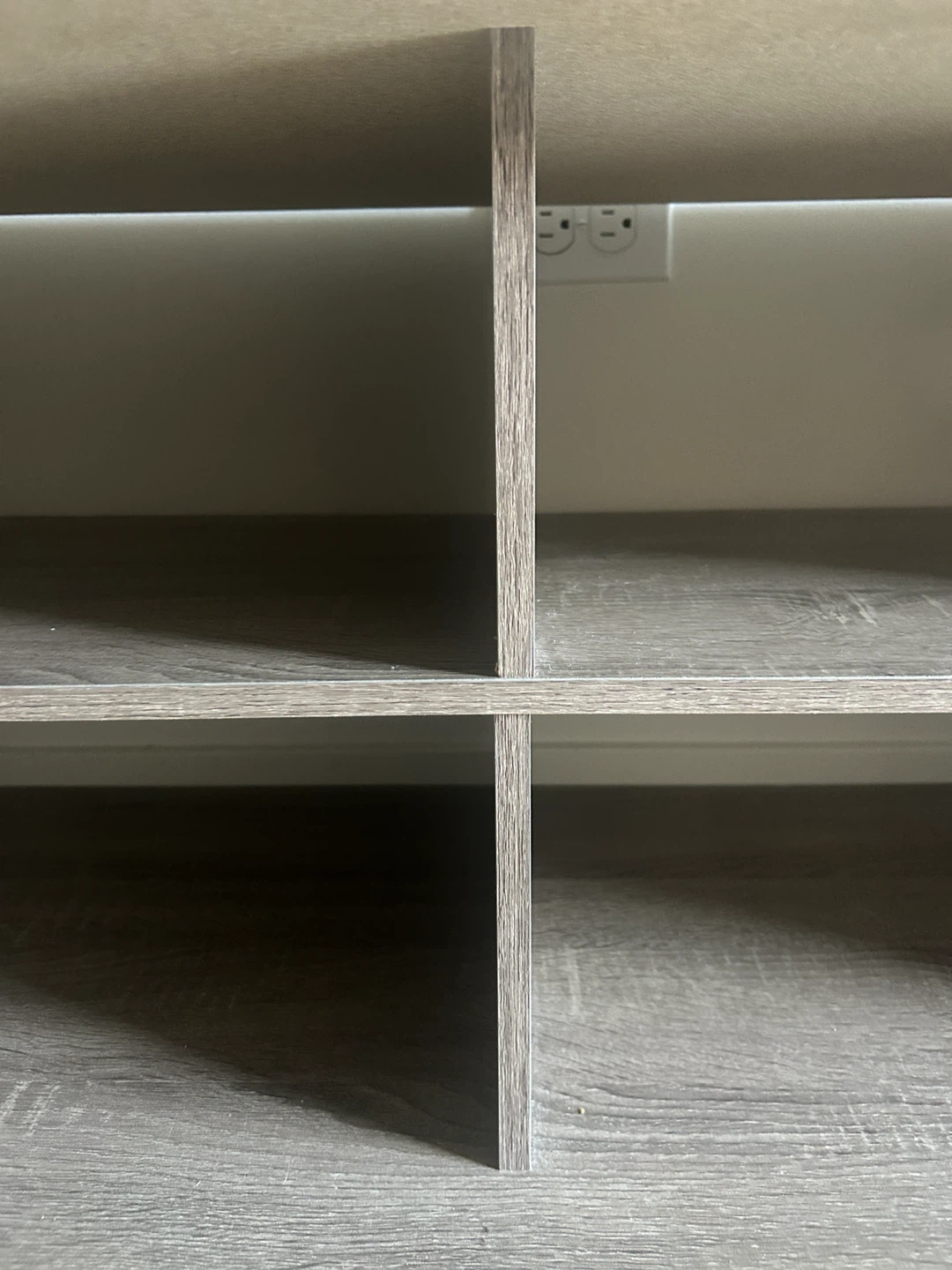 Grey wooden shelves/ tv stand - photo 3