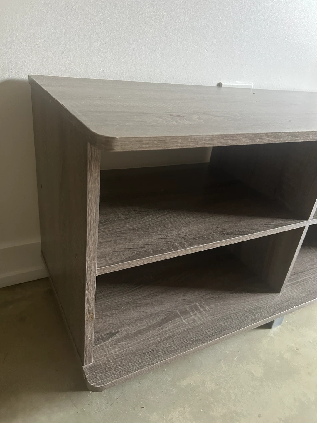 Grey wooden shelves/ tv stand - photo 4