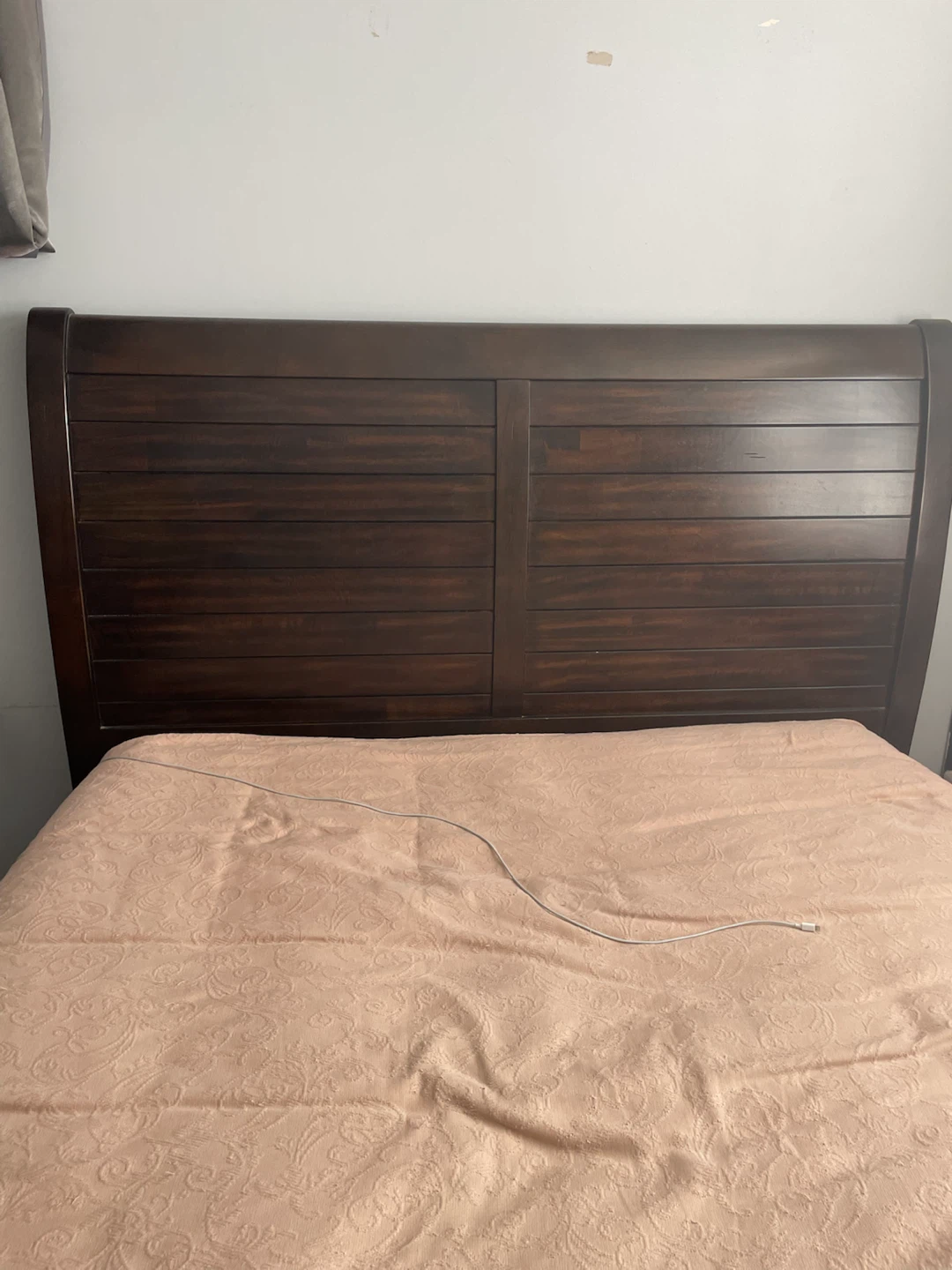 Queen bed frame headboard and drawers