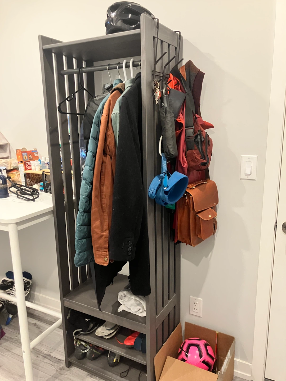 IKEA PANGET Coat Rack with Shoe Storage
