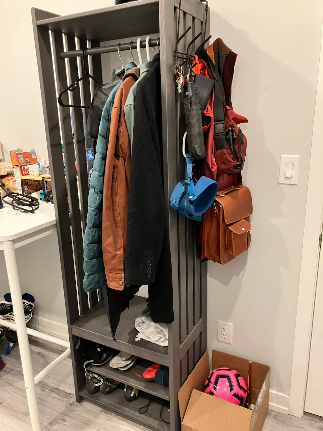 IKEA PANGET Coat Rack with Shoe Storage - photo 4