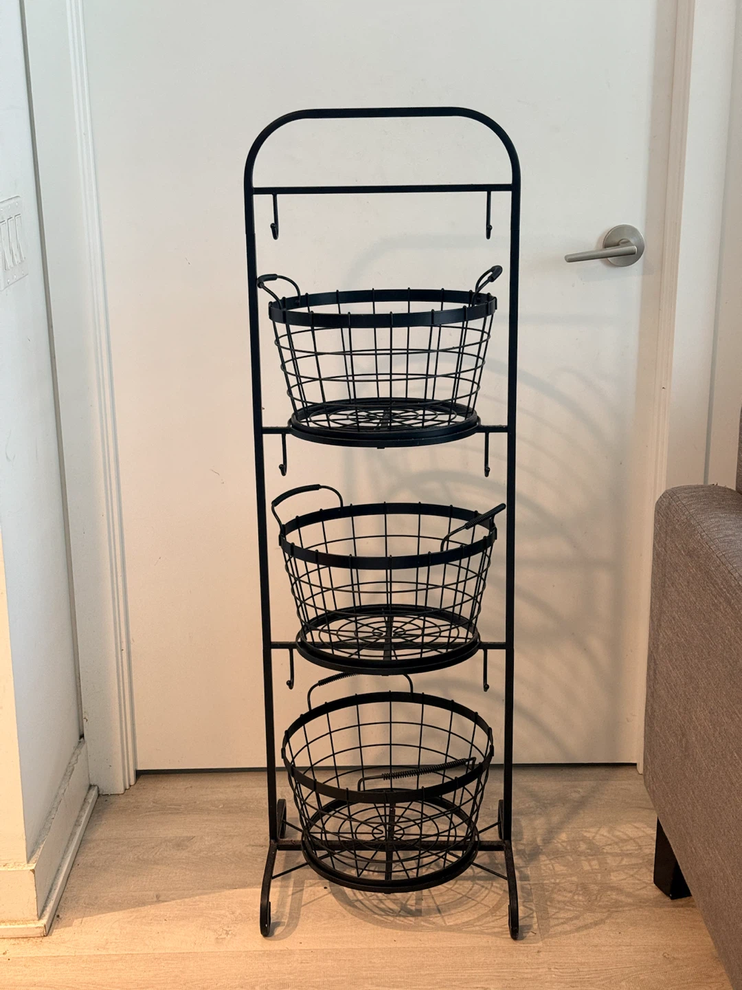 3-Tier Wire Basket Stand