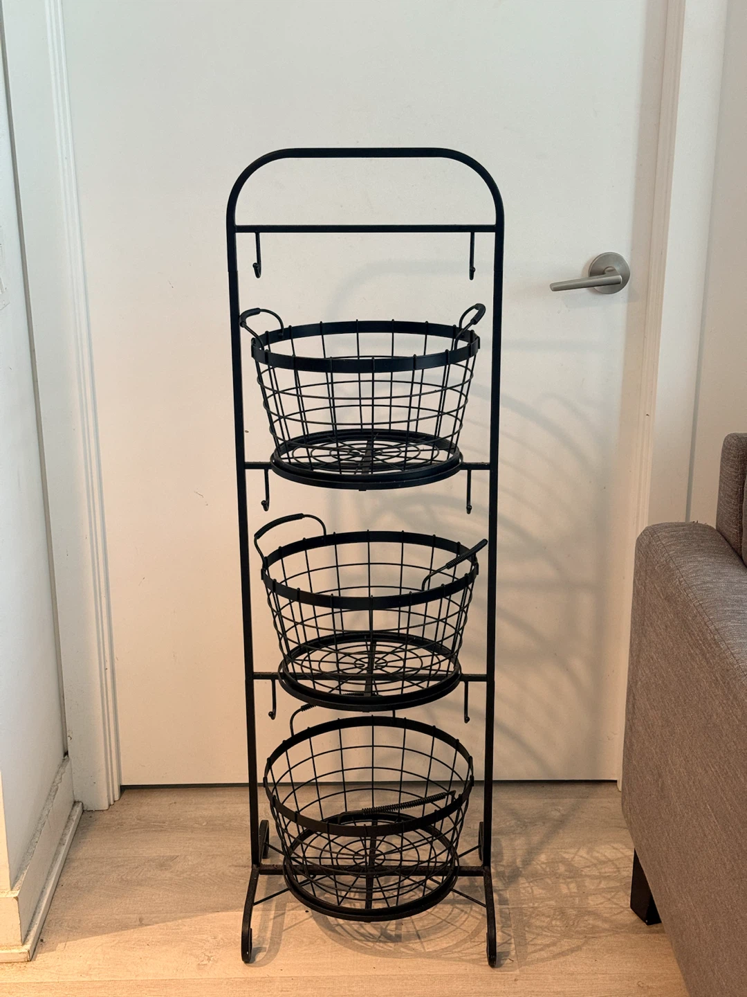 3-Tier Wire Basket Stand - photo 2