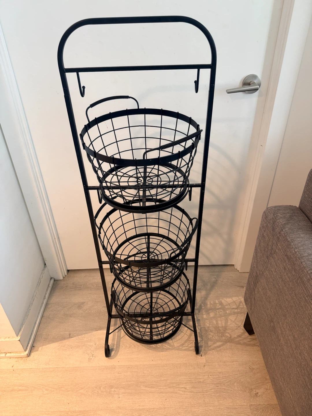 3-Tier Wire Basket Stand - photo 3