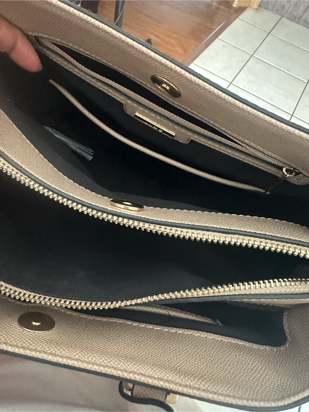 ALDO beige structured tote bag - photo 2