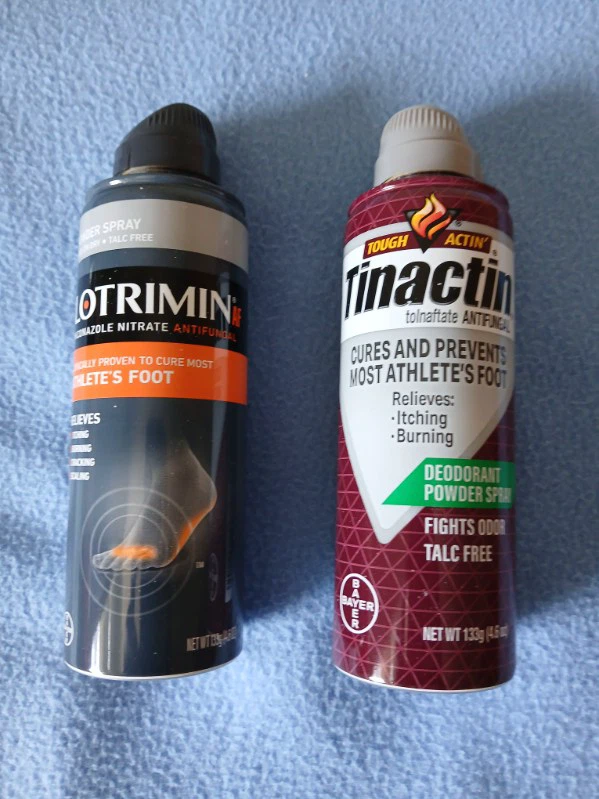 Lotrimin and Tinactin Athlete's Foot Antifungal Sprays