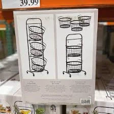 3-Tier Wire Basket Stand - photo 5